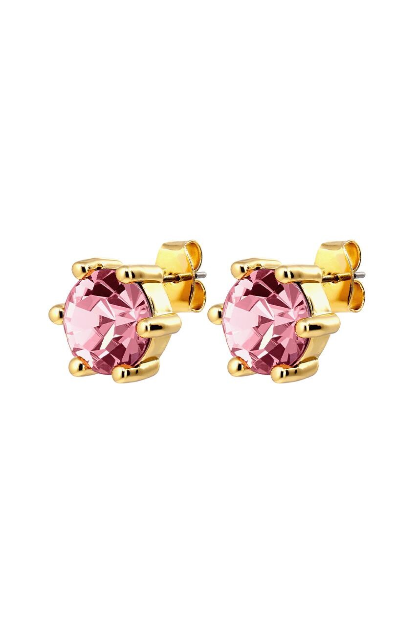 DYRBERG KERN CRAZE EARRING 480073 (Gold, Pink, ONESIZE)
