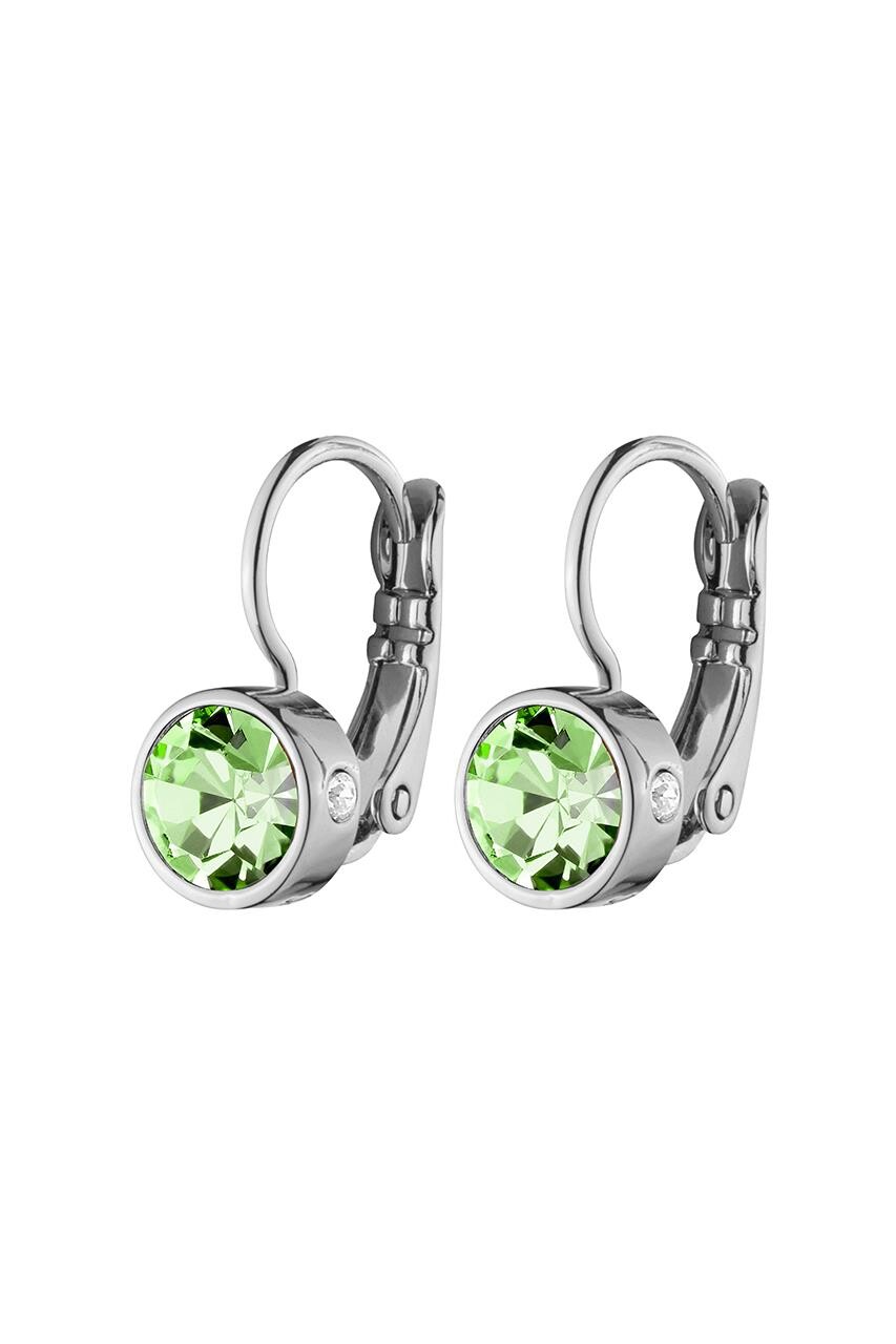DYRBERG KERN MADU EARRING 480179 (Silver, Green, ONESIZE)