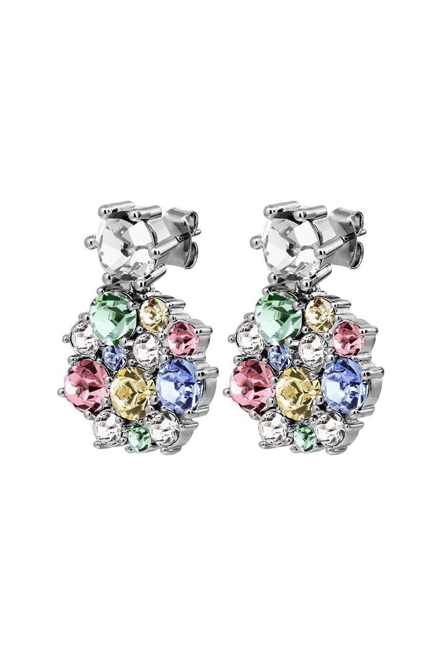 DYRBERG/KERN FREESIA EARRING 480061 (Silver, Pastel, ONESIZE)