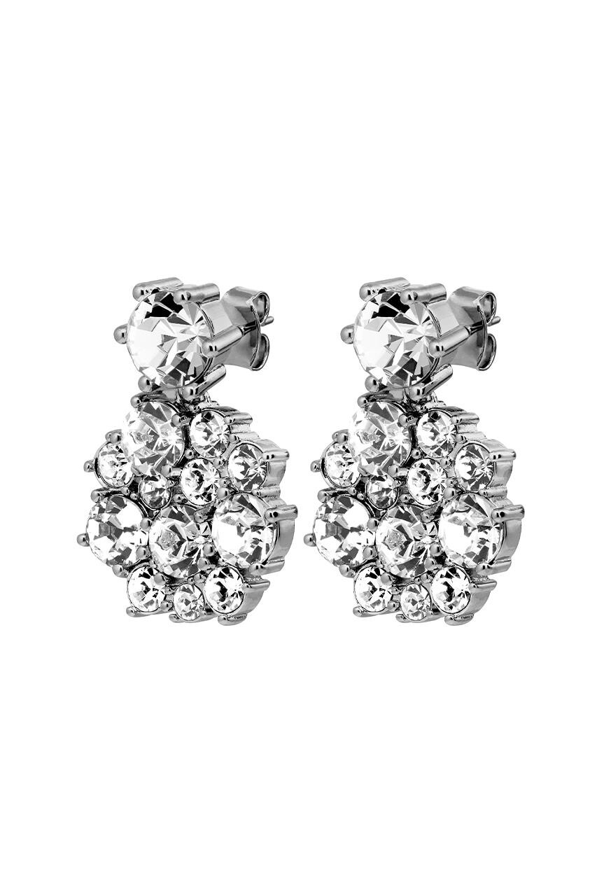 DYRBERG/KERN FREESIA EARRING 480062 (Silver, Crystal, ONESIZE)
