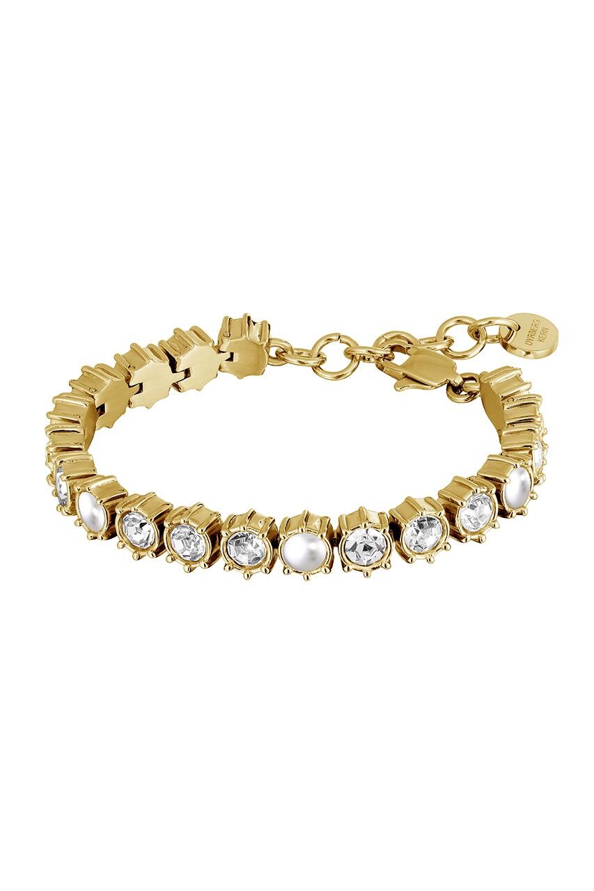 DYRBERG/KERN Courage BRACELET 480147 (Gold, Crystal, ONESIZE)
