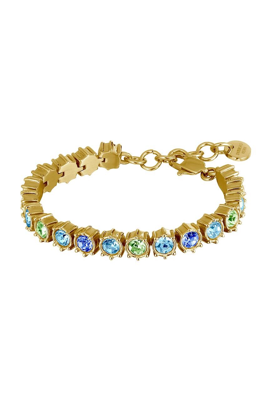 DYRBERG/KERN COURAGE BRACELET 480151 (Gold, Blue, ONESIZE)