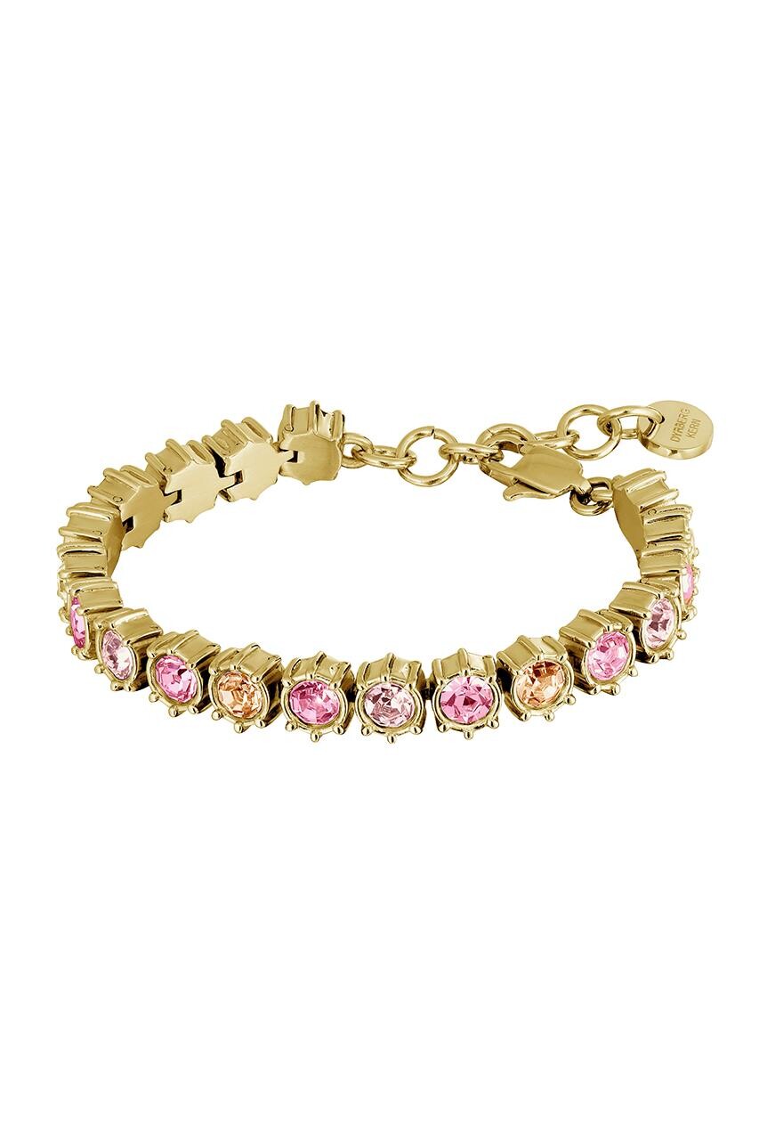 DYRBERG/KERN COURAGE BRACELET 480149 (Gold, Pink, ONESIZE)