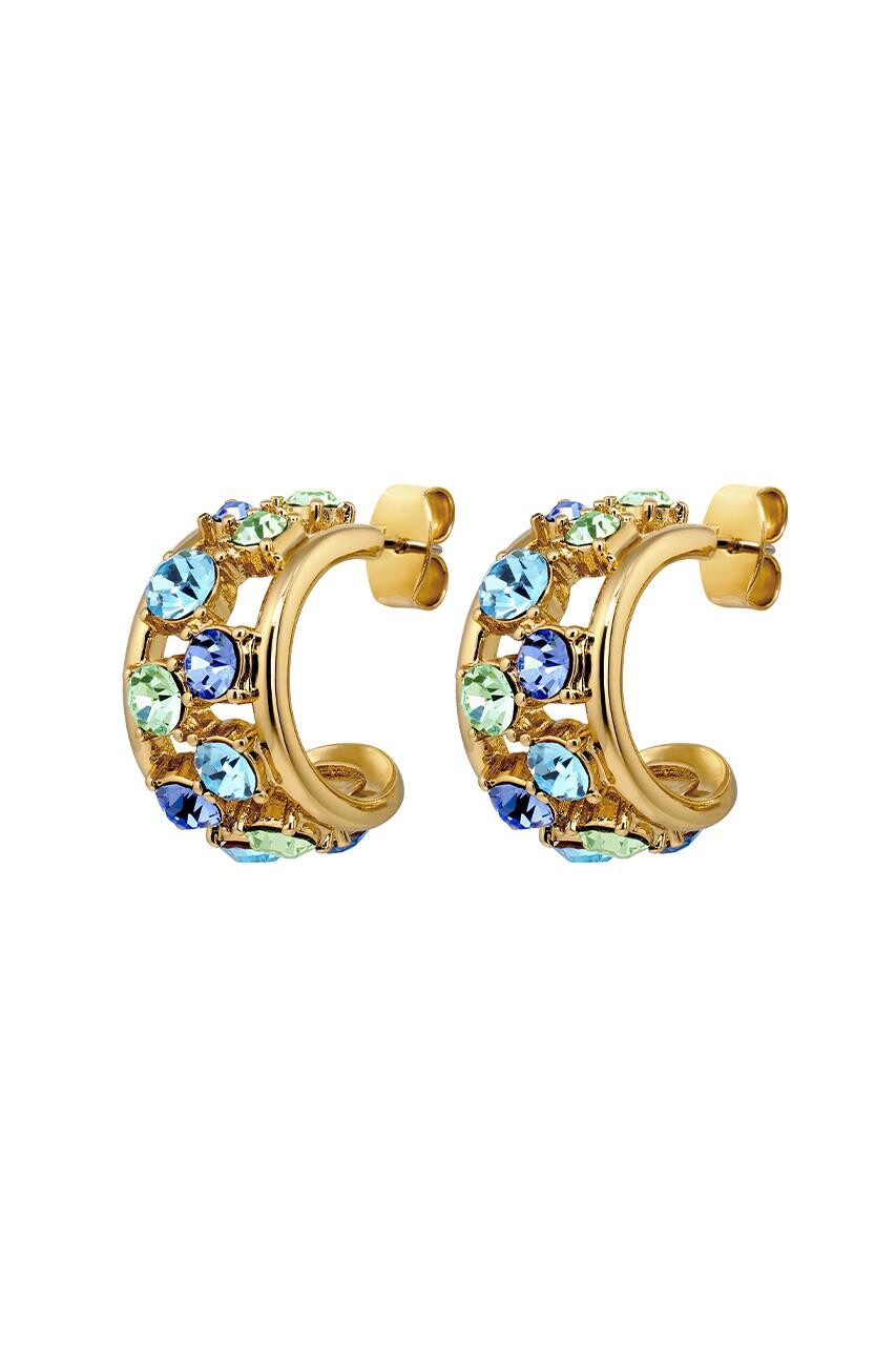 DYRBERG KERN ASTOR EARRING 480020 (Gold, Blue, ONESIZE)