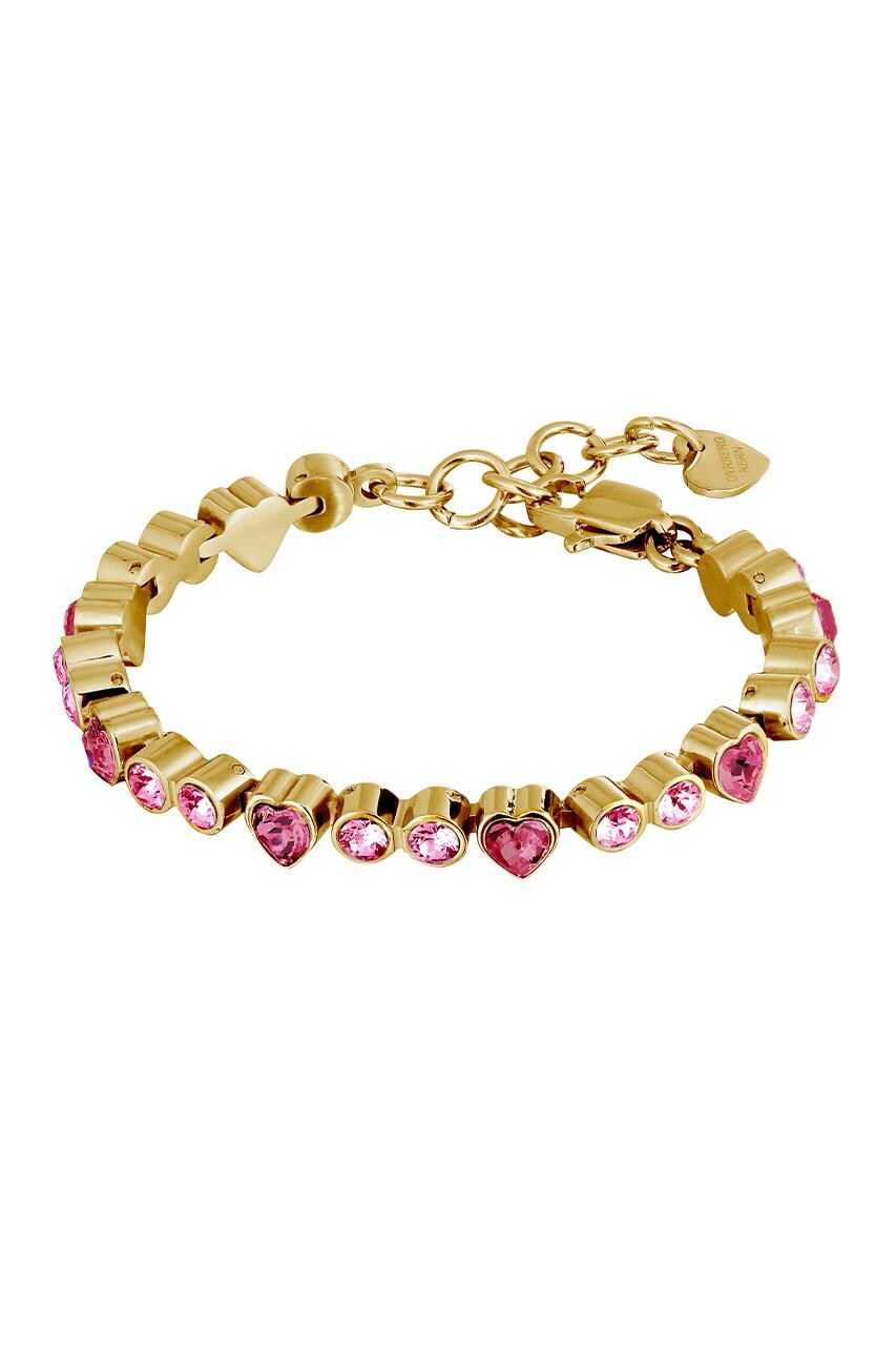 DYRBERG/KERN FURY BRACELET 480142 (Gold, Pink, ONESIZE)