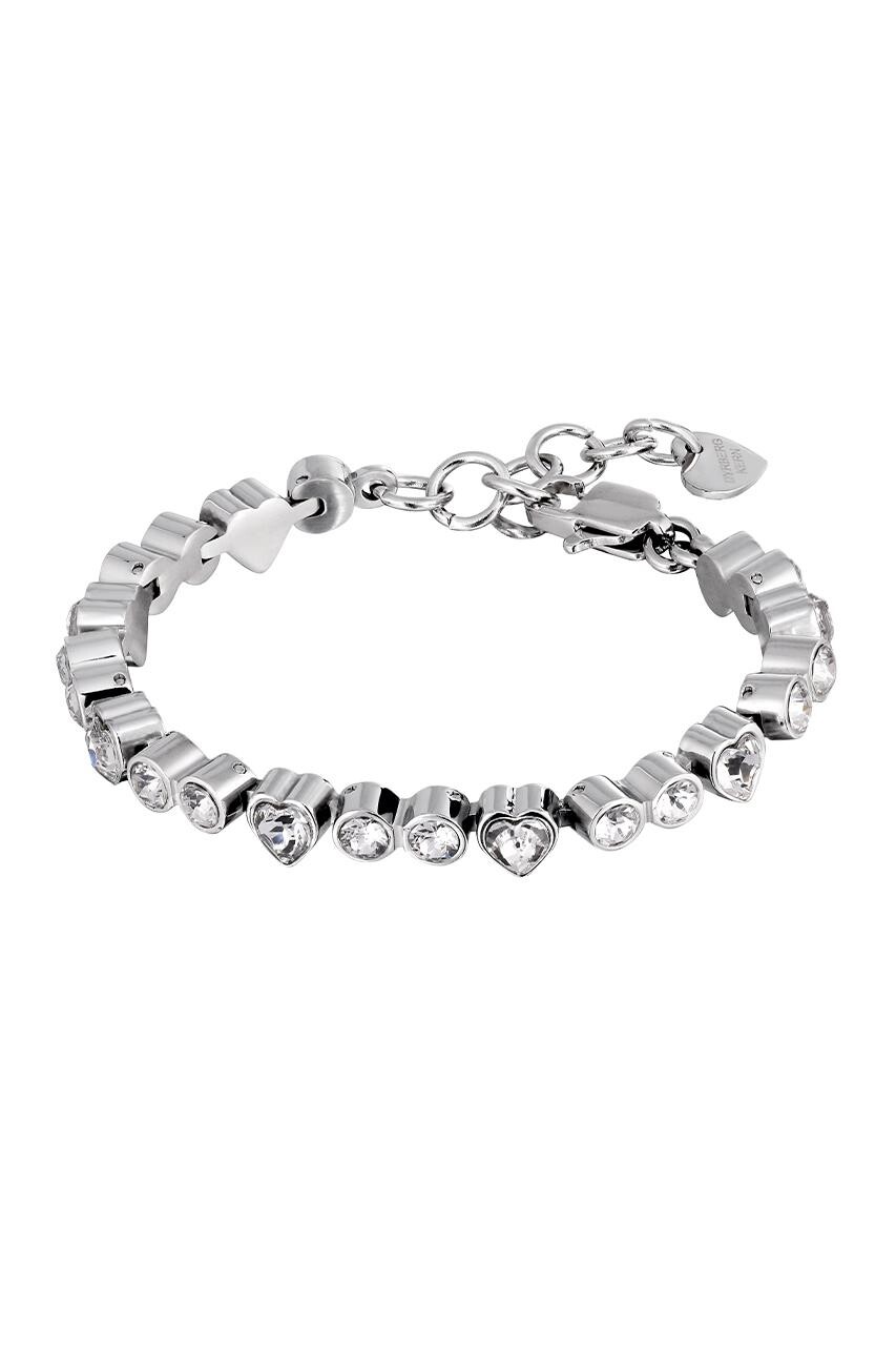 DYRBERG/KERN FURY BRACELET 480141 (Silver, Crystal, ONESIZE)