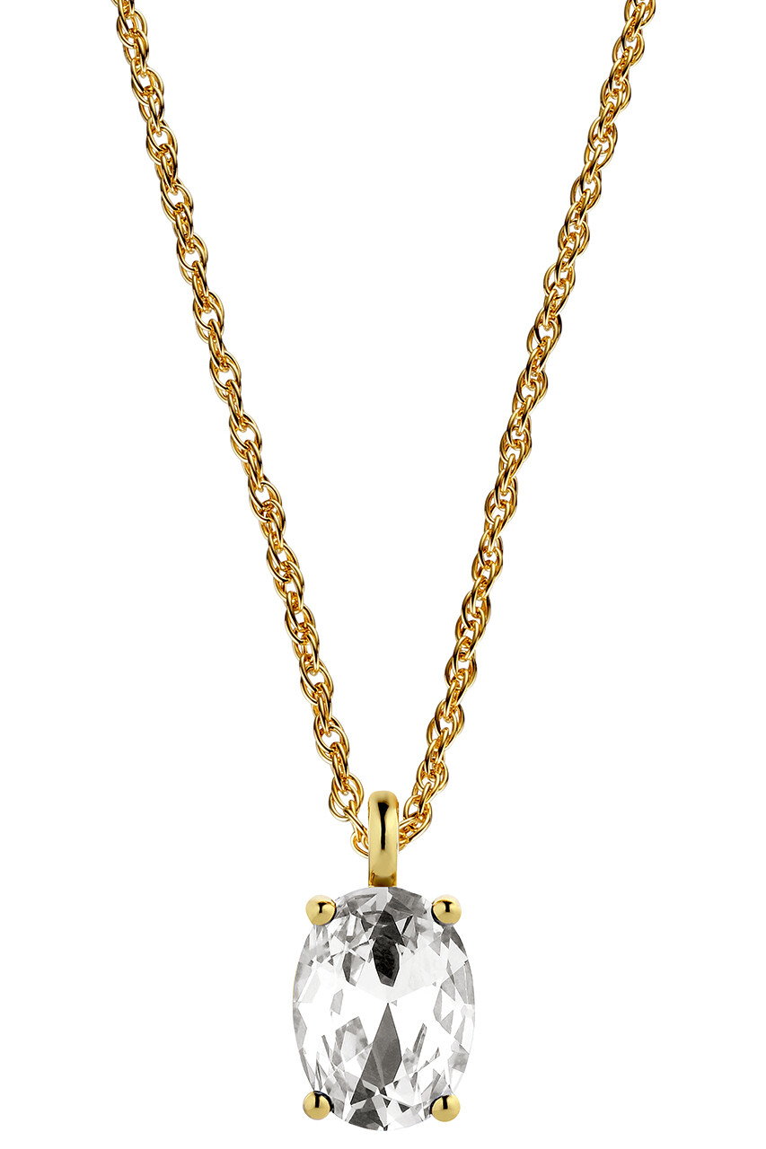 DYRBERG KERN BARGA NECKLACE 430150 (Gold, Crystal, ONESIZE)