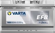Batteri 80Ah/12V/315x175x190 <br />Start - Auto - EFB