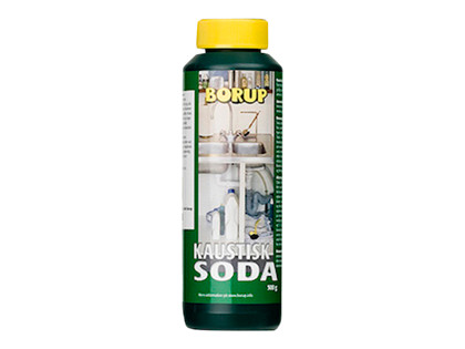 Kaustisk soda - 1 liter <br />Tilbehør