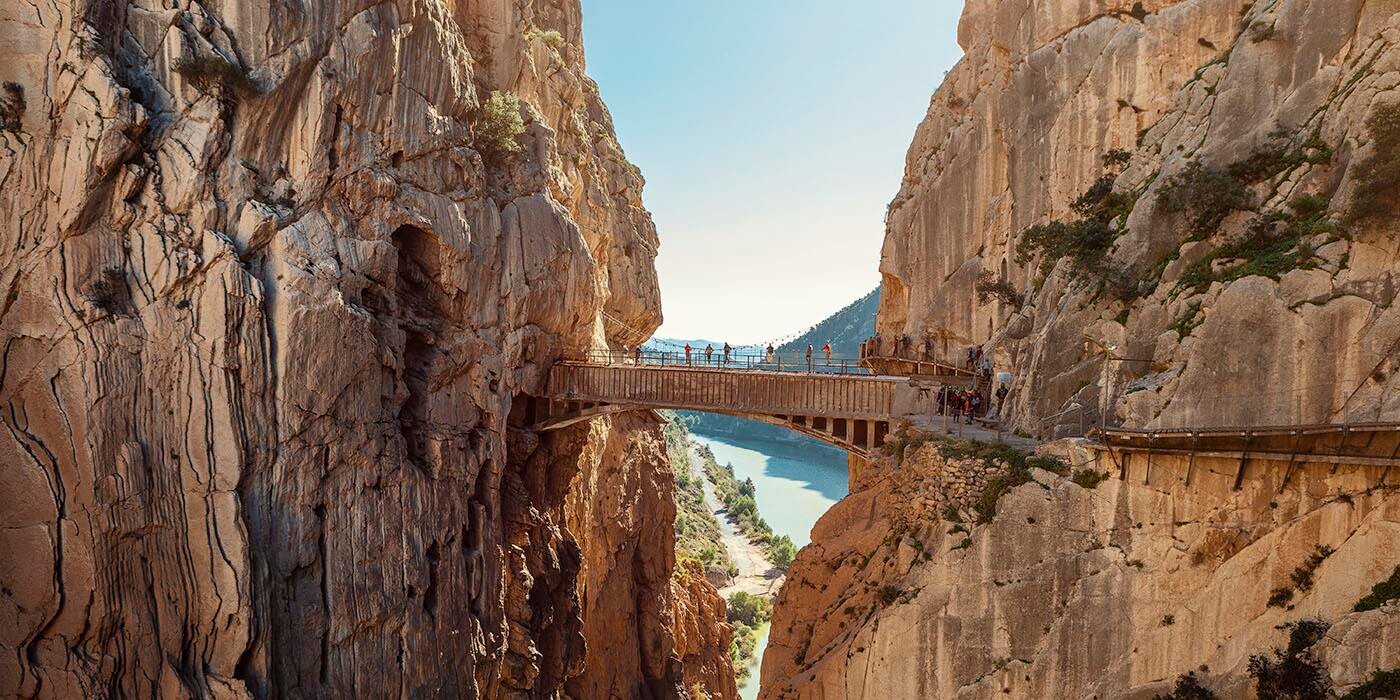 Vandring på den smukke rute, El Caminito del Rey