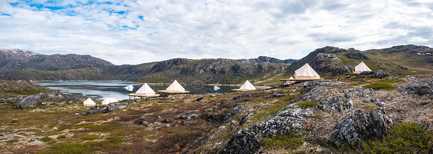 Camp Kangisuaq og den smukke udsigt