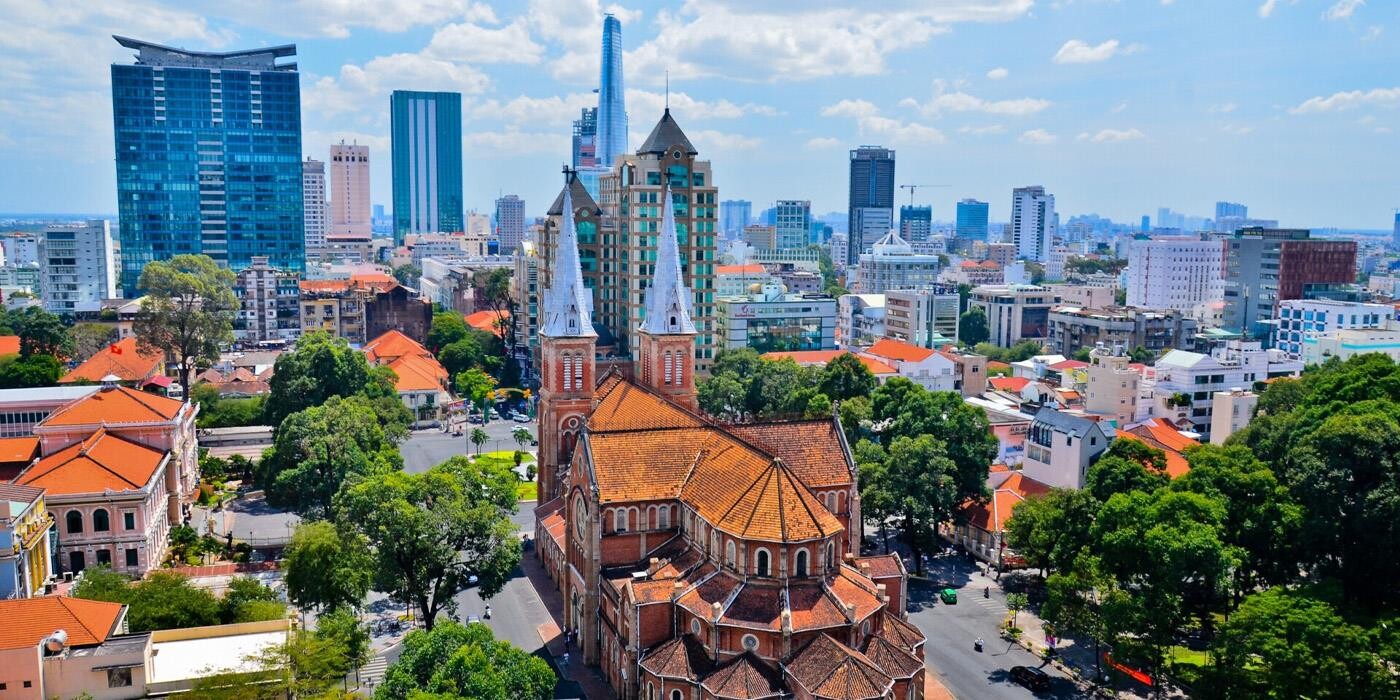 Notre Dame-kirken i Saigon (Ho Chi Minh City)