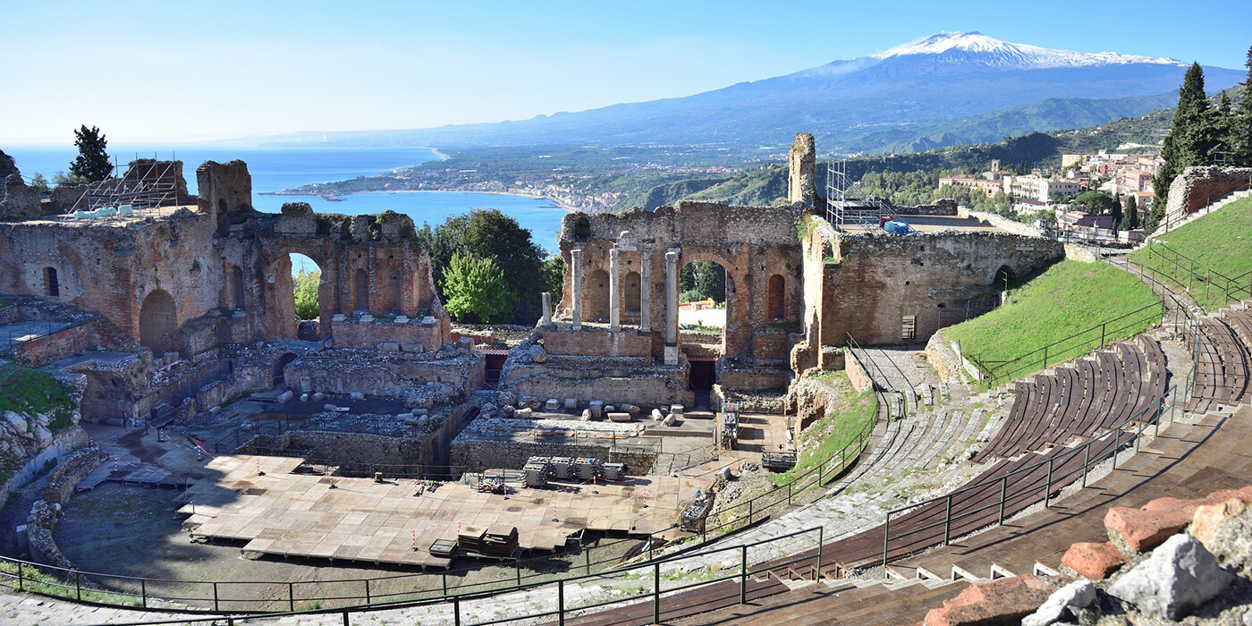 Det gamle teater i Taormina 