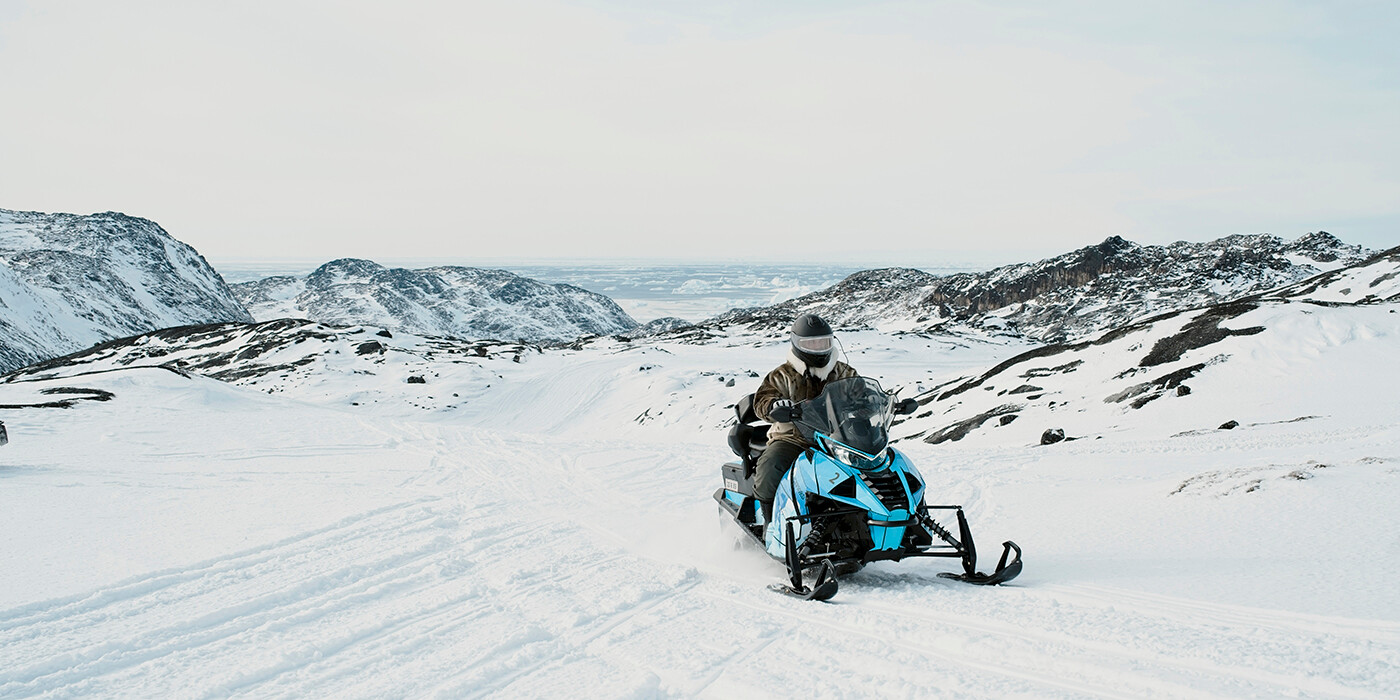 Snescooter i Ilulissat bagland