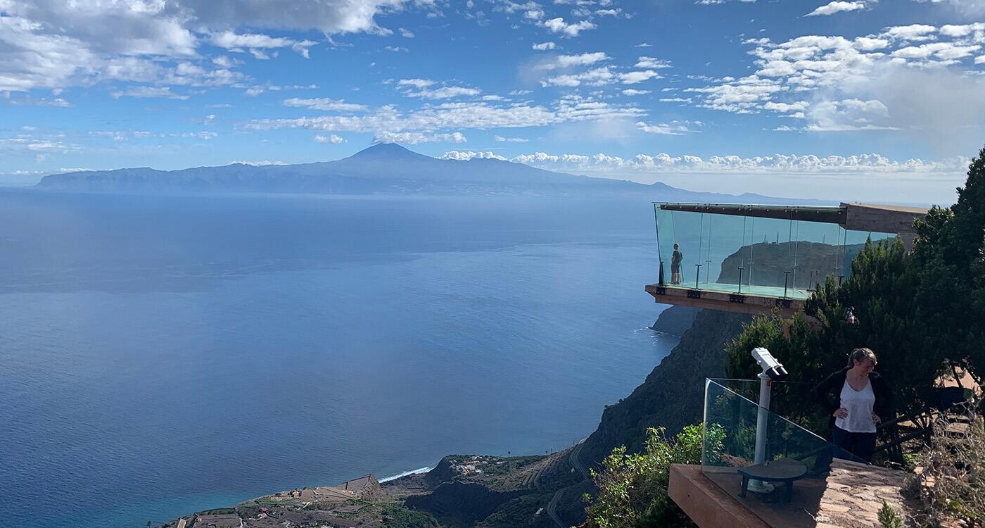 Udsigt over havet fra Mirador de Abrante
