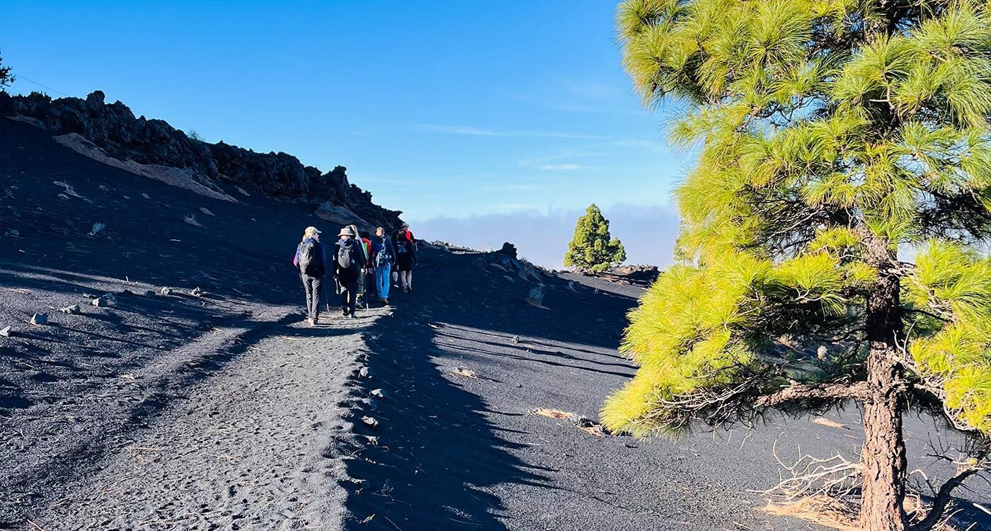 Vandring på vulkanen Tajogaite