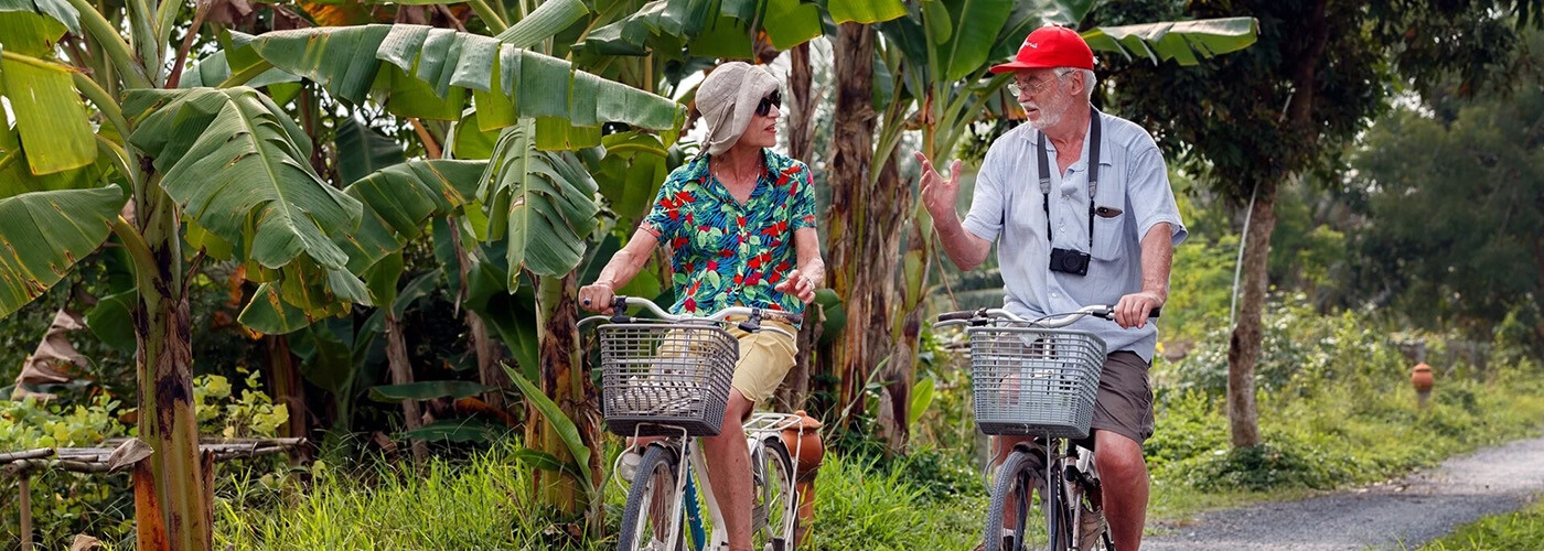 Cykling ved Mekong