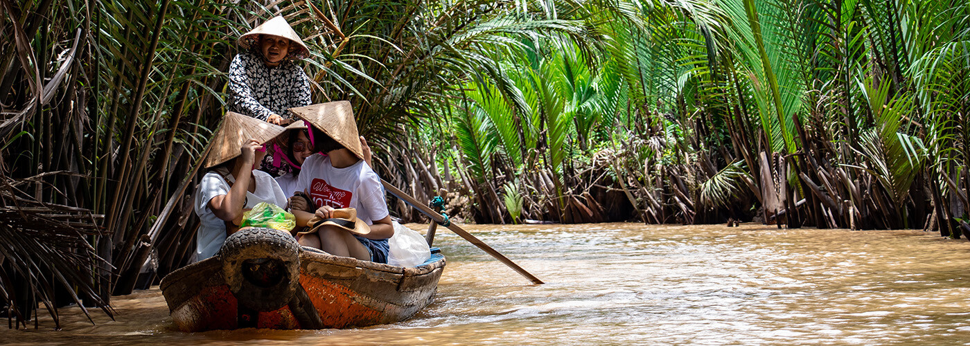 Sejlads i Mekong deltaet