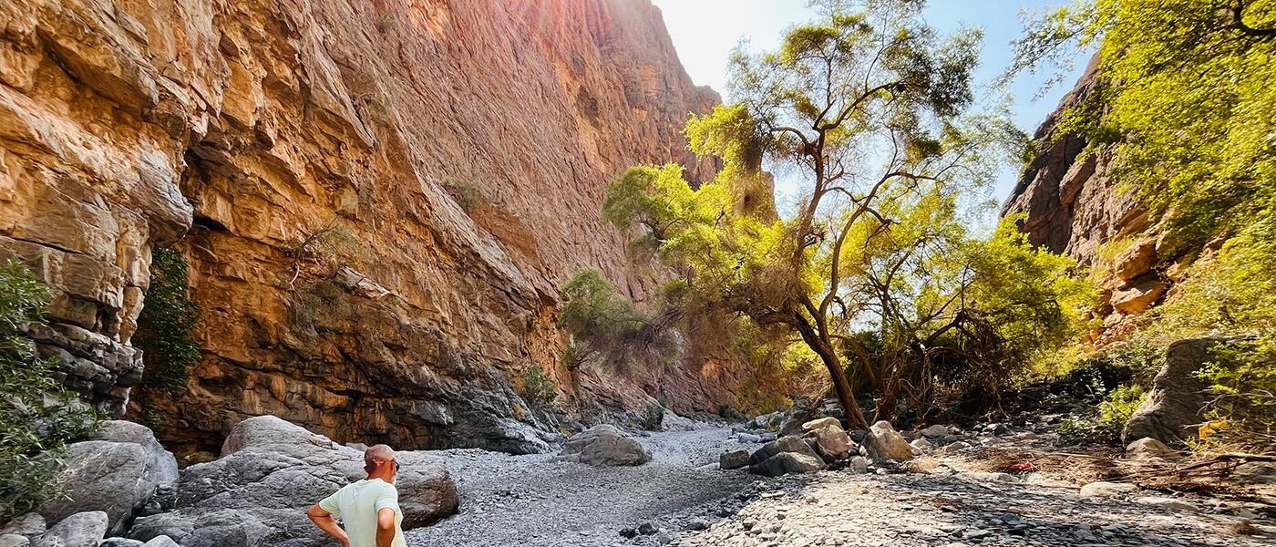Vandring via Wadi Muaydin