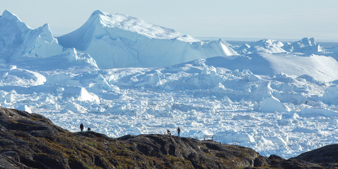 Udsigt over gletsjer ved Sermermiut.