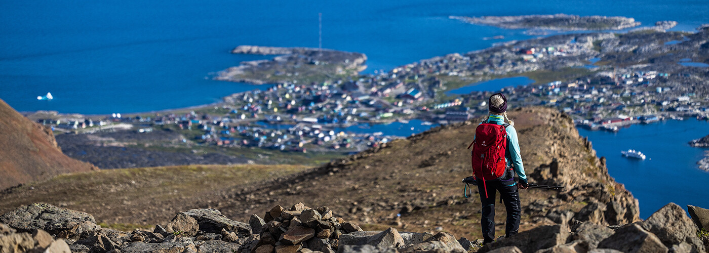 Udsigt fra Lyngmarksbræen over Qeqertarsuaq