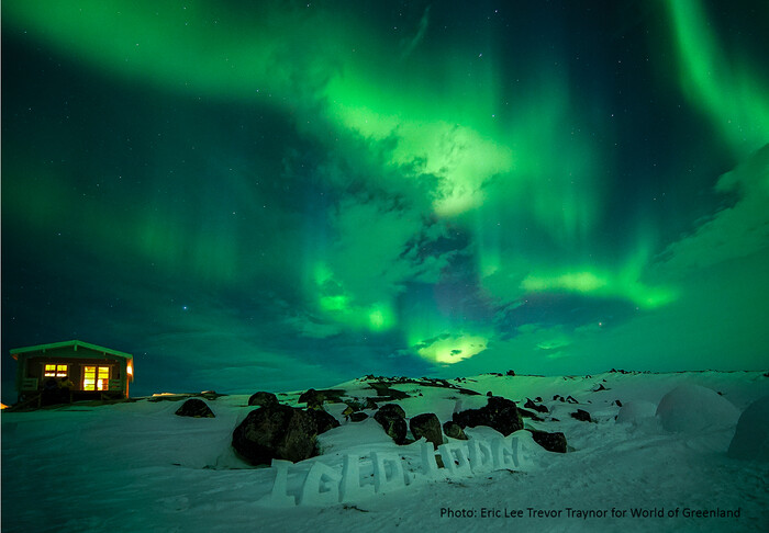 Nordlys over Iglo Lodge