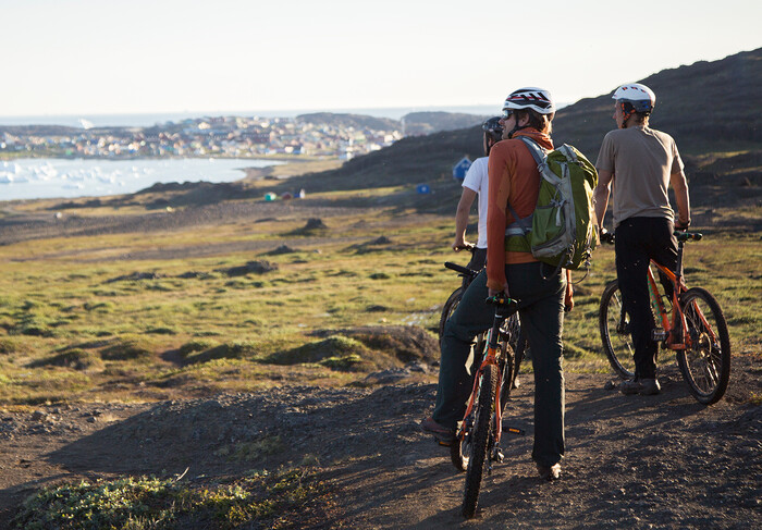 Mountain bikes på Diskoøen