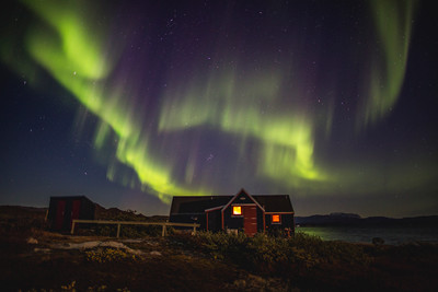 Nordlys over Grønland