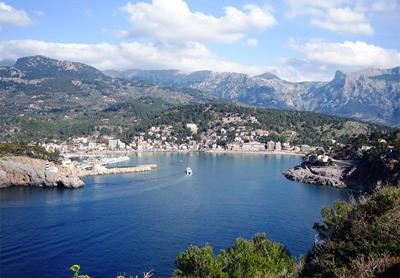 Smukt panoramaview over Puerto de Soller