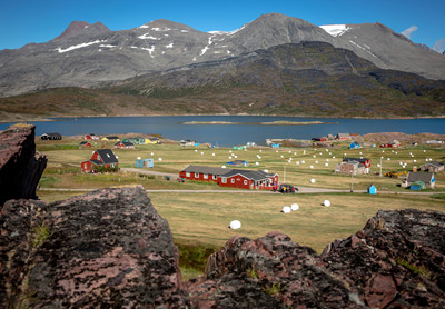 Igaliku bygdehotel i Sydgrønland