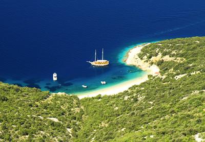 Sejlbåd i Kroatisk hav