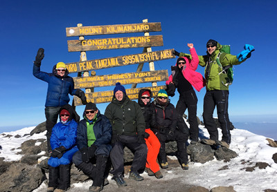 På toppen af Kilimanjaro