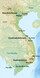 Kort over Vietnam