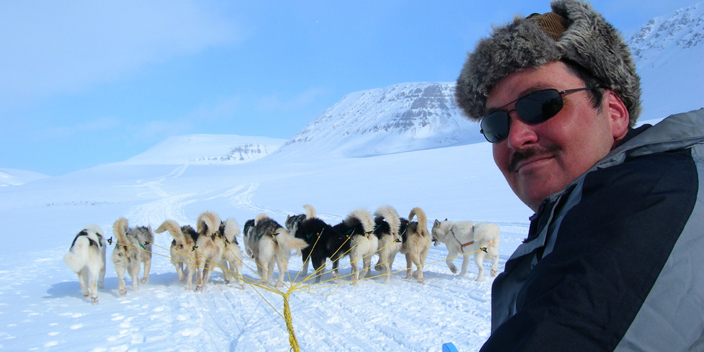Dog sledding