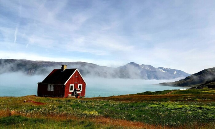 Sheep farm in South Greenland