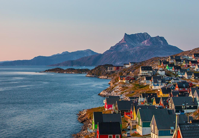 Nuuk with Sermitsiaq in the background