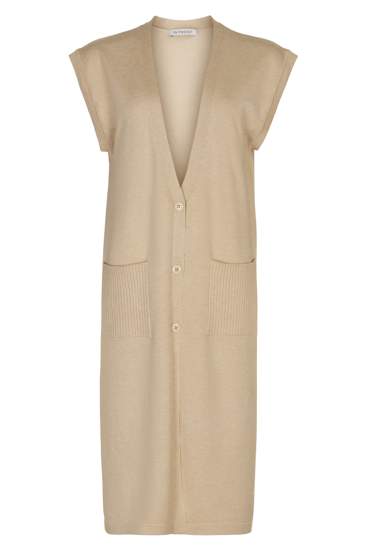 IN FRONT CAMILLE LONG KNIT VEST 14651 190