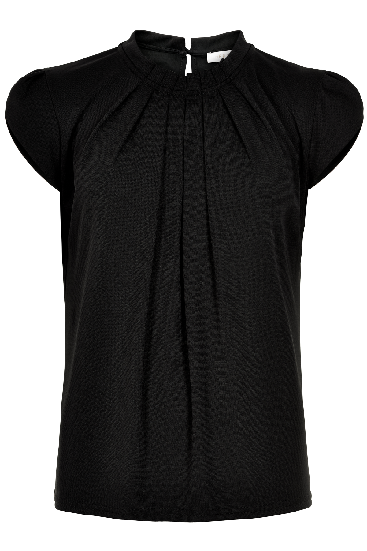 Billede af IN FRONT Grazia Bluse, Farve: Black, Størrelse: XL, Dame