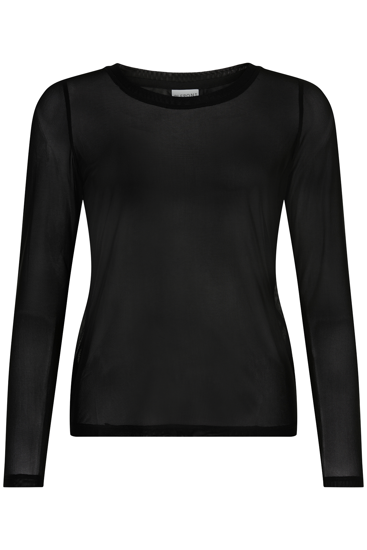 Se IN FRONT Gro Mesh T-shirt, Farve: Black, Størrelse: L, Dame hos Infront Women