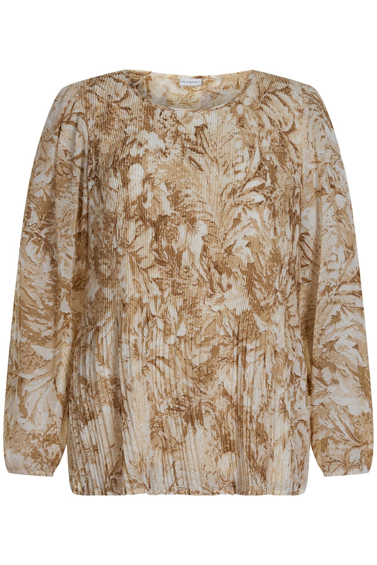 Front Asta Bluse Farve: Sand Størrelse: Dame