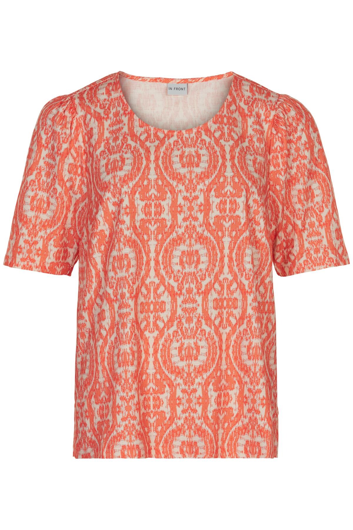 Billede af IN FRONT GEORGIE BLOUSE 15049 441 (Orange 441, L)