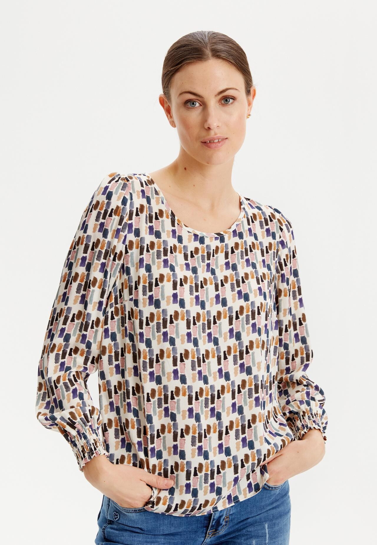 Front Pippa Bluse Farve: Multicolour Størrelse: Dame