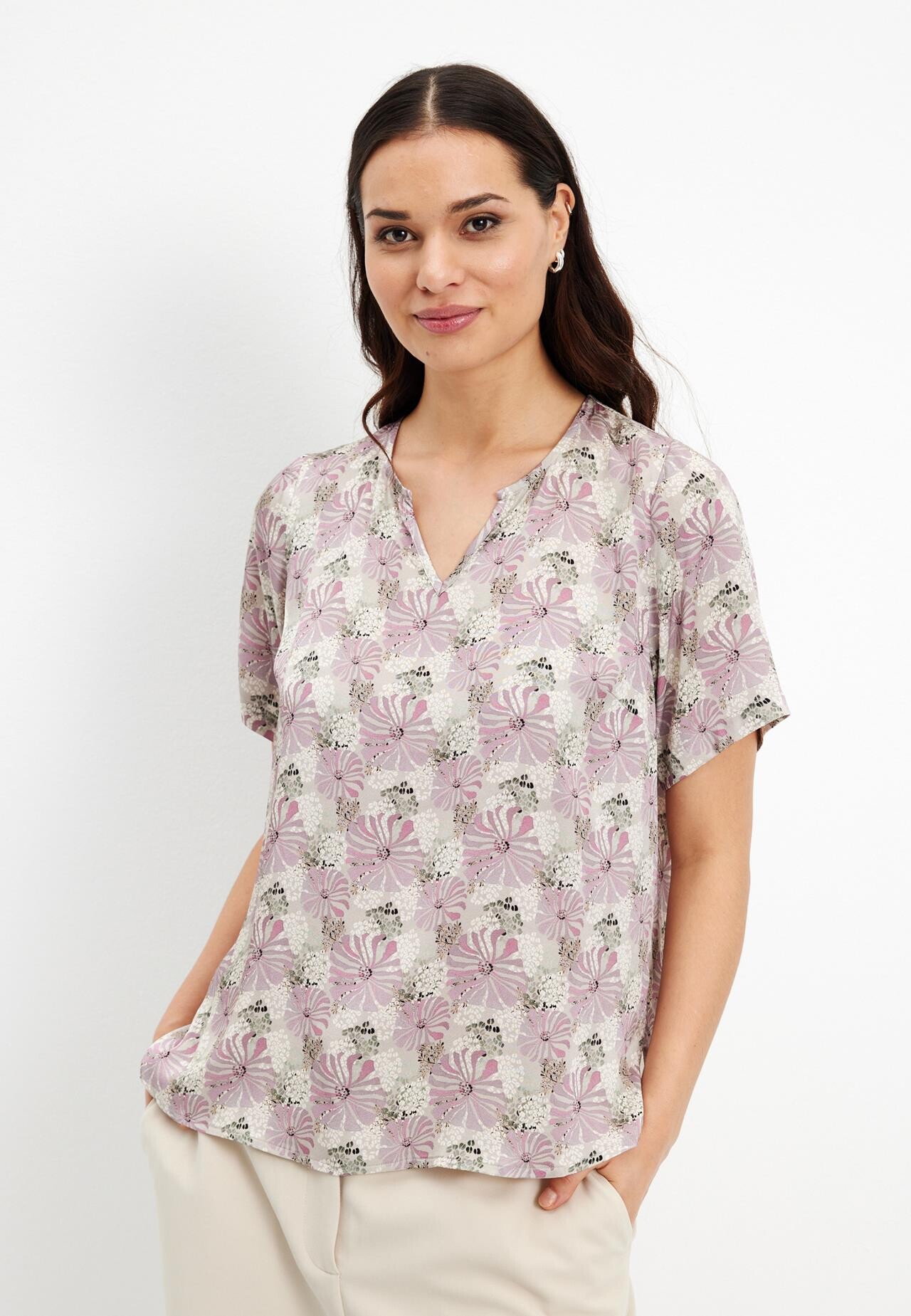 IN FRONT ASH BLOUSE 15620 215 (Rose 215)