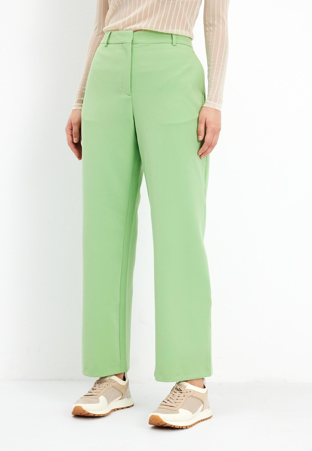 Front Lea Pants 15574 630 Apple Green 630