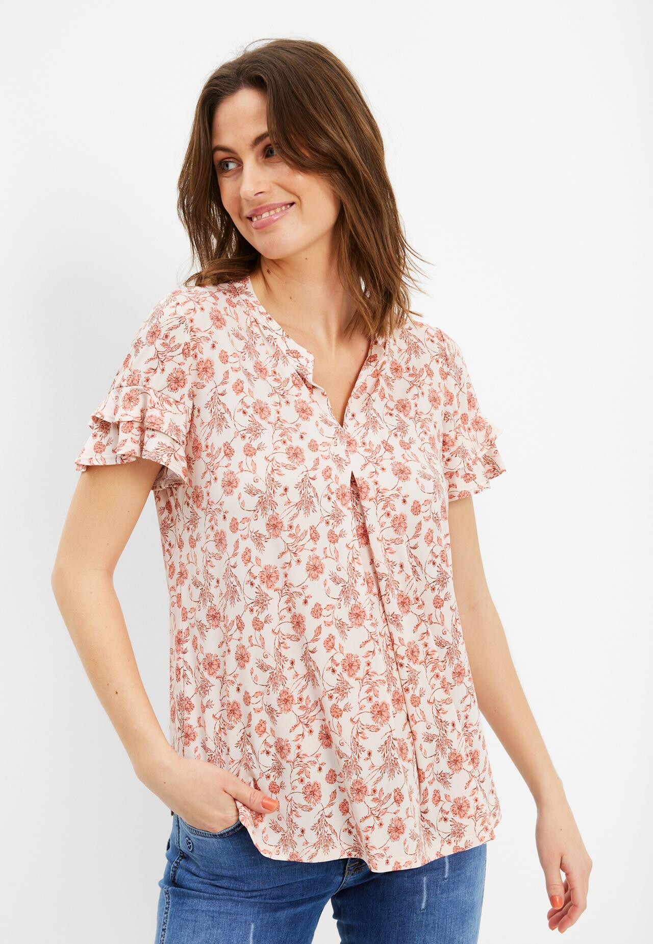 IN FRONT LILLI BLOUSE 15759 190 (Nature 190)