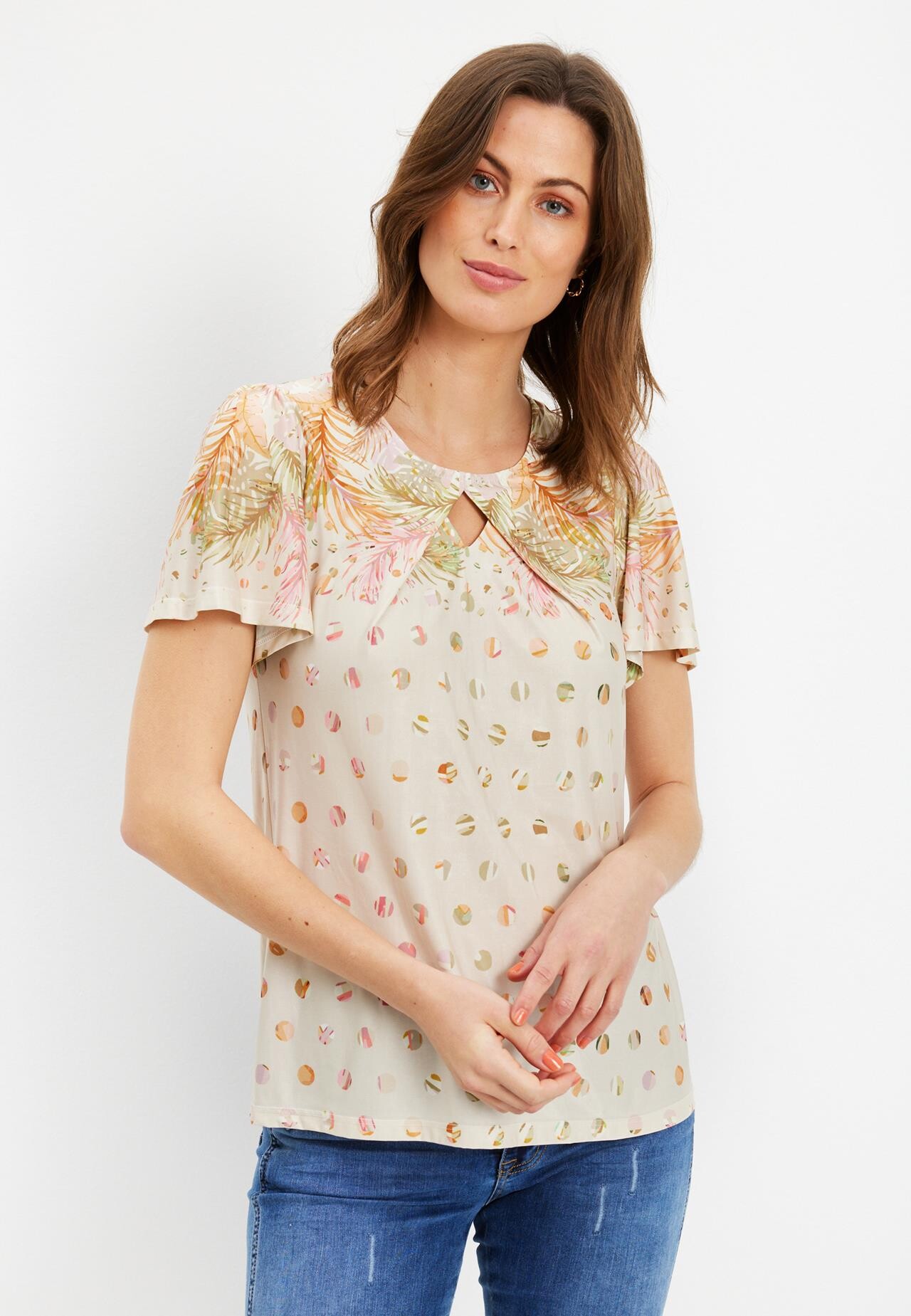 IN FRONT MILA BLOUSE 15761 190 (Nature 190)