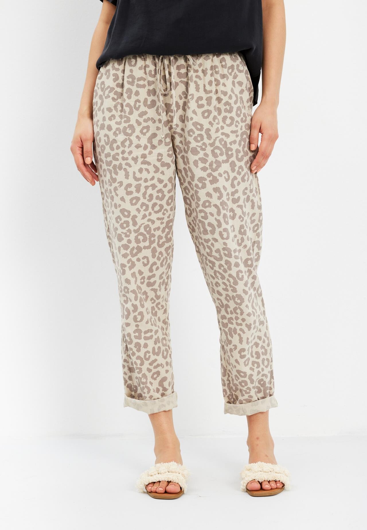 In Front Lino Leo Bukser Farve: Nature Størrelse: M Dame