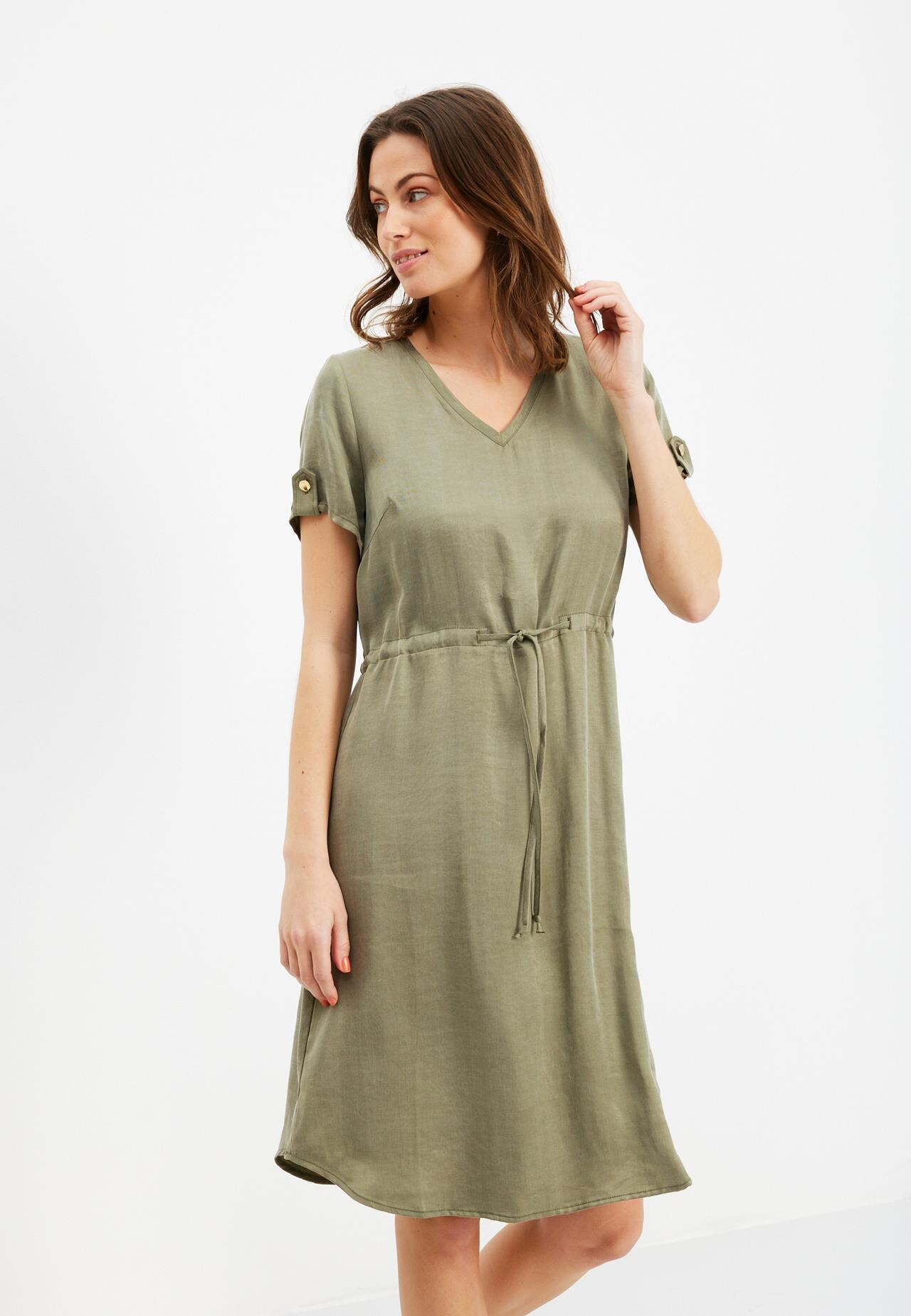 Front Smilla Dress 15725 681 Army 681