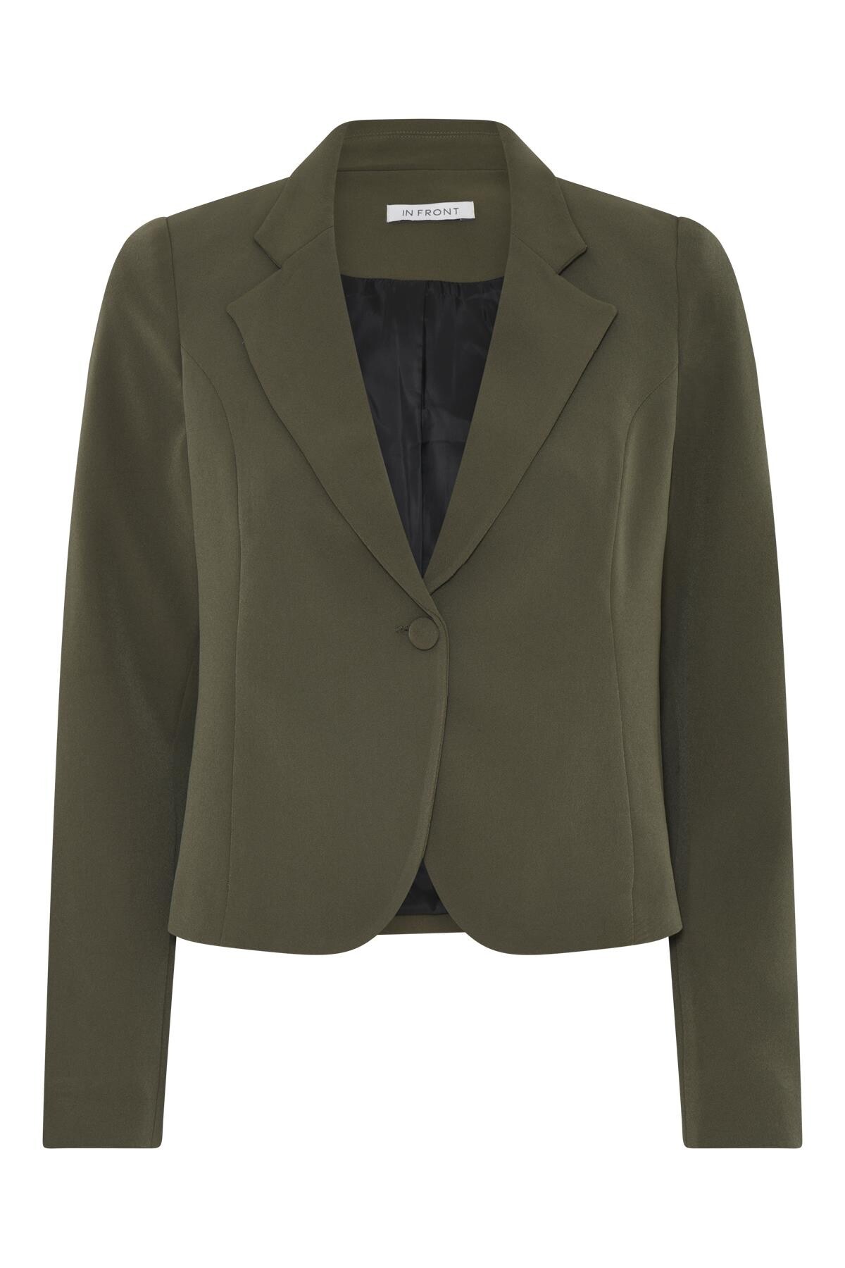 In Front Lea Jakke Farve: Hunter Green Størrelse: M Dame