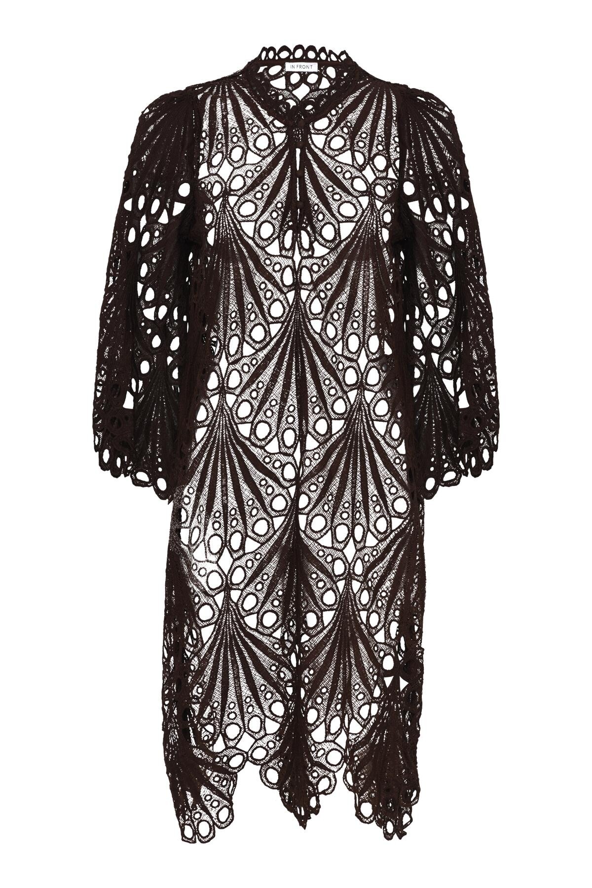 IN FRONT LIEANNE DRESS 15960 801 (Brown 801)